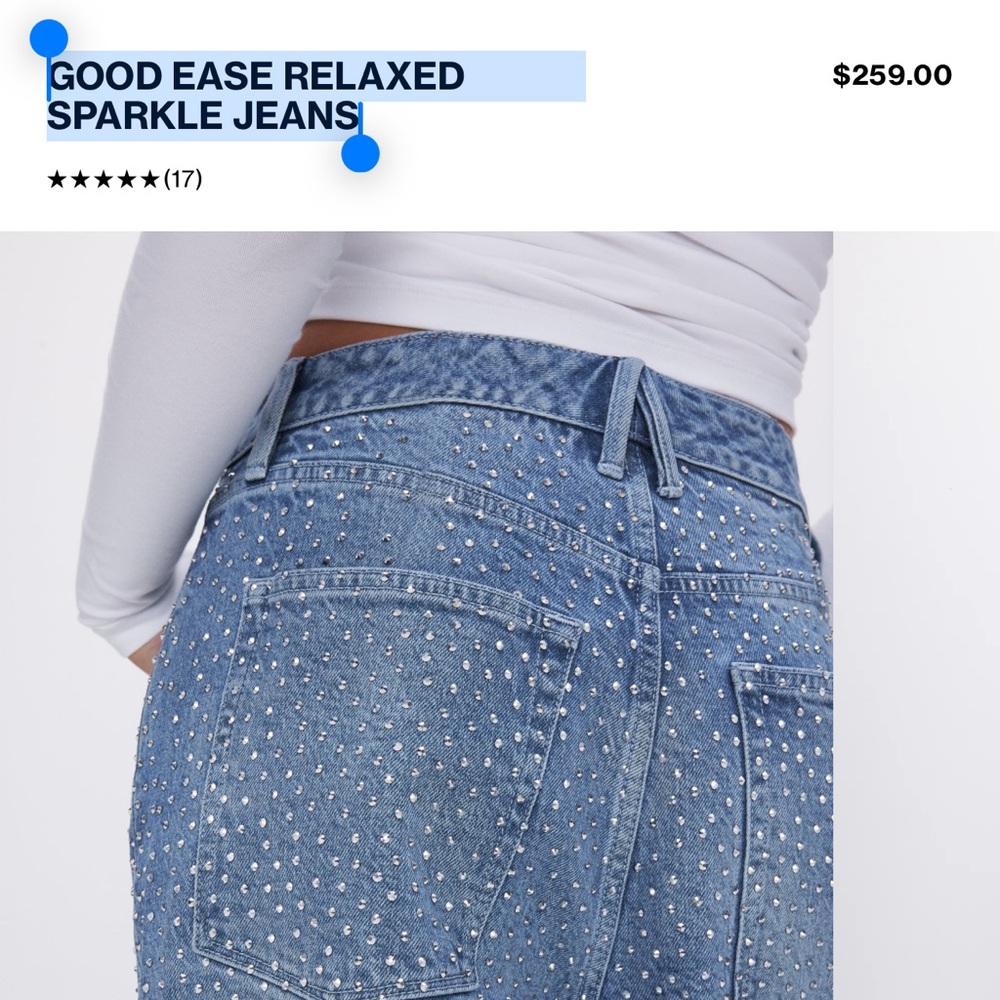 Brand new gorgeous crystal wide leg jeans